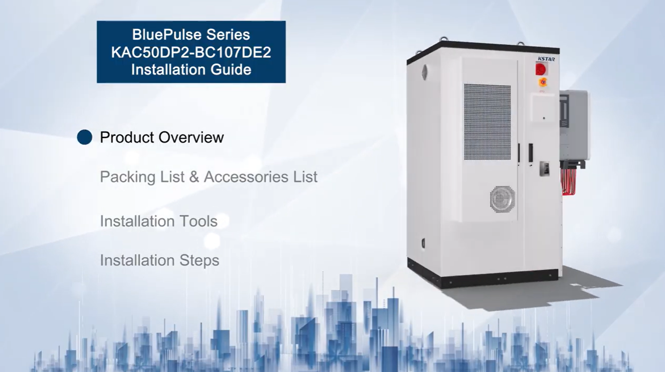 BluePulse Air-cooling Battery System 20-50kW / BC70-107kWh