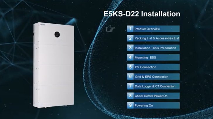Single Phase BlueSpark Series 3.68-6kW Residential ESS